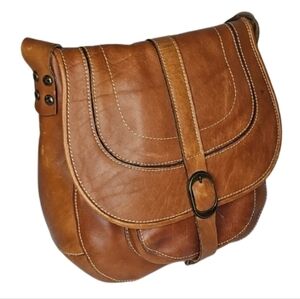 Barcelona Patricia nash 100% Italian Leather handbag crossbody Saddle Bag Fashio